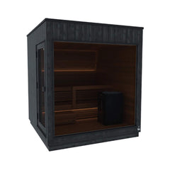 ThermaSol Nordic Misty 2-5 Person Fully-Assembled Outdoor Modular Sauna Cabin by SAKSBY WHOLESALE