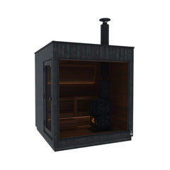 ThermaSol Nordic Misty 2-5 Person Fully-Assembled Outdoor Modular Sauna Cabin by SAKSBY WHOLESALE