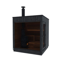 ThermaSol Nordic Misty 2-5 Person Fully-Assembled Outdoor Modular Sauna Cabin by SAKSBY WHOLESALE