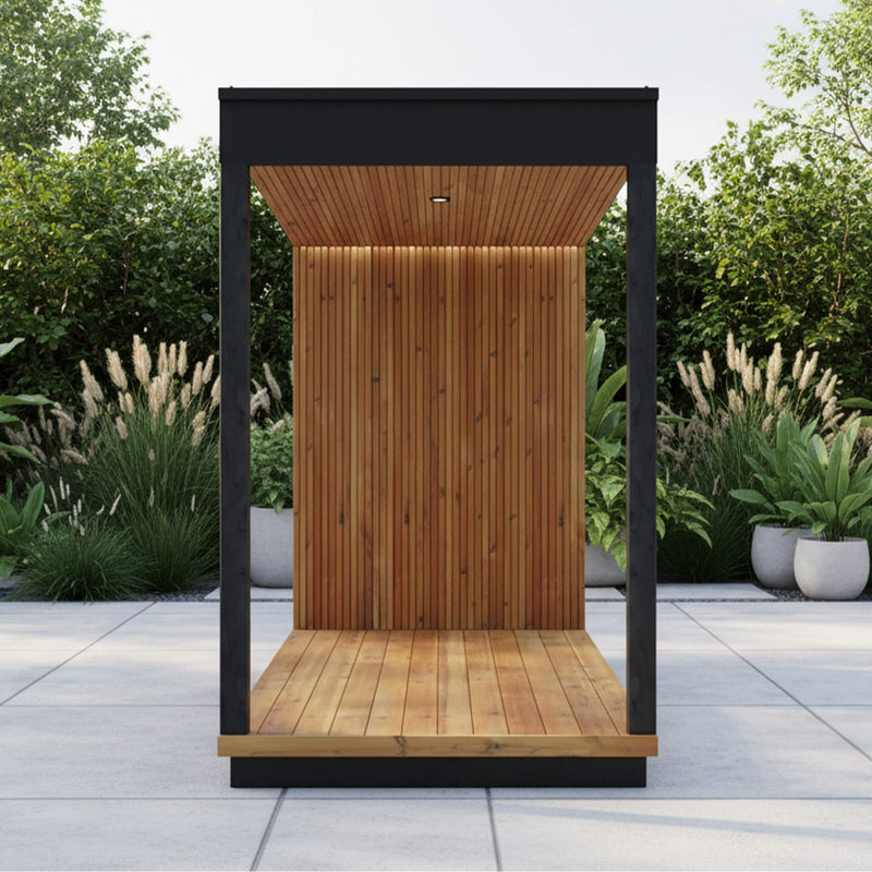 14-KIR-3655 ThermaSol Nordic Misty Outdoor Fully-Assembled Wood Terrace by Saksby Wholesale
