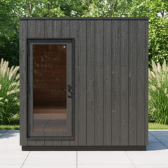 ThermaSol Nordic Misty outdoor changing room by Saksby Wholesale with single entrance and modern design.