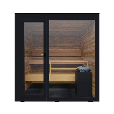 14-SPECTRA ThermaSol Spectra 4-Person Fully-Assembled Outdoor Sauna Cabin by Saksby Wholesale