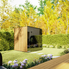 14-SPECTRA ThermaSol Spectra 4-Person Fully-Assembled Outdoor Sauna Cabin by Saksby Wholesale