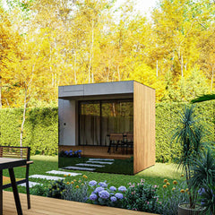 14-SPECTRA ThermaSol Spectra 4-Person Fully-Assembled Outdoor Sauna Cabin by Saksby Wholesale