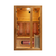 Rövia Luma 2-Person Indoor Hybrid Sauna Room With Infrared by SAKSBY WHOLESALE
