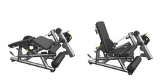 Pro Strength Leg Extension / Prone Leg Curl Combo - Muscle D Fitness - Plate Loaded Quad & Hamstring Machine